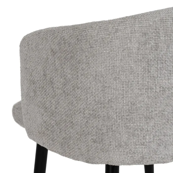 SILLA GRIS TEJIDO-METAL SALÓN 53 X 53 X 77 CM - Imagen 9