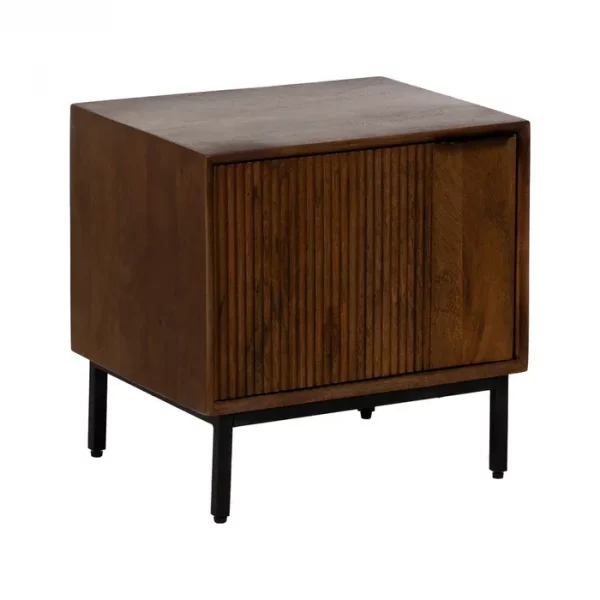 MESITA MADERA DE MANGO DORMITORIO 50 X 40 X 50 CM - Imagen 2