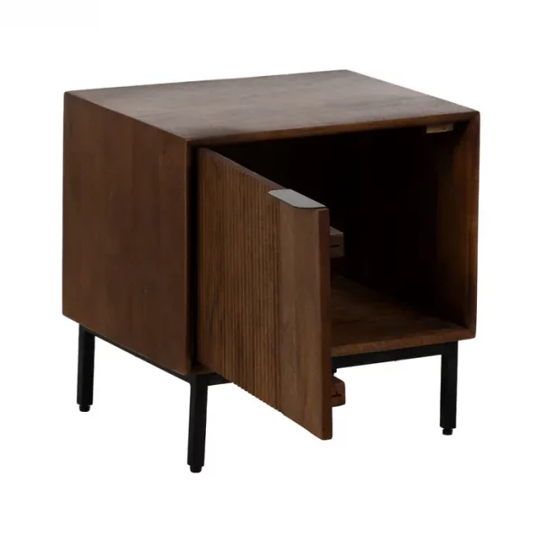 MESITA MADERA DE MANGO DORMITORIO 50 X 40 X 50 CM - Imagen 3