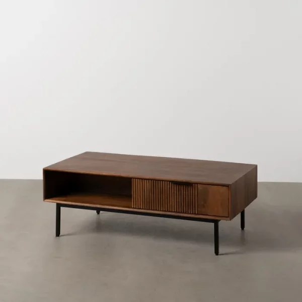MESA CENTRO MADERA DE MANGO SALÓN 110 X 60 X 40 CM - Imagen 2