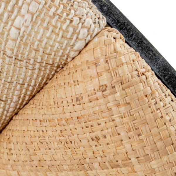 CABECERO CAMA RATAN ACOLCHADO TRASERA MADERA 160x4x81CM - Imagen 3