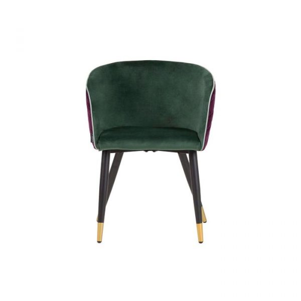 SILLA VELVET MORADO AZUL 55x55x76 CM - Imagen 2