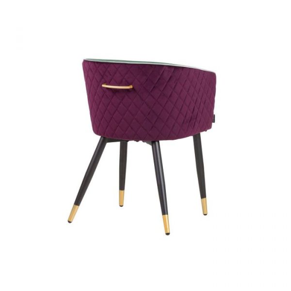 SILLA VELVET MORADO AZUL 55x55x76 CM - Imagen 4