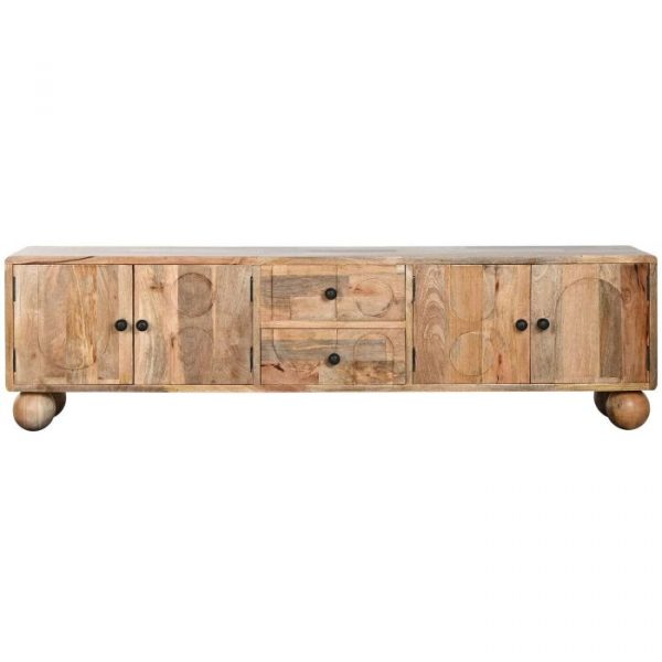 MUEBLE TV MANGO 180X34X50 GEOMETRICO - Imagen 2