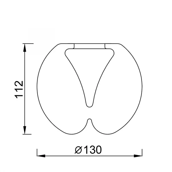 TULIPA ANDROMEDA CRISTAL CROMO 8939 MANTRA - Imagen 2