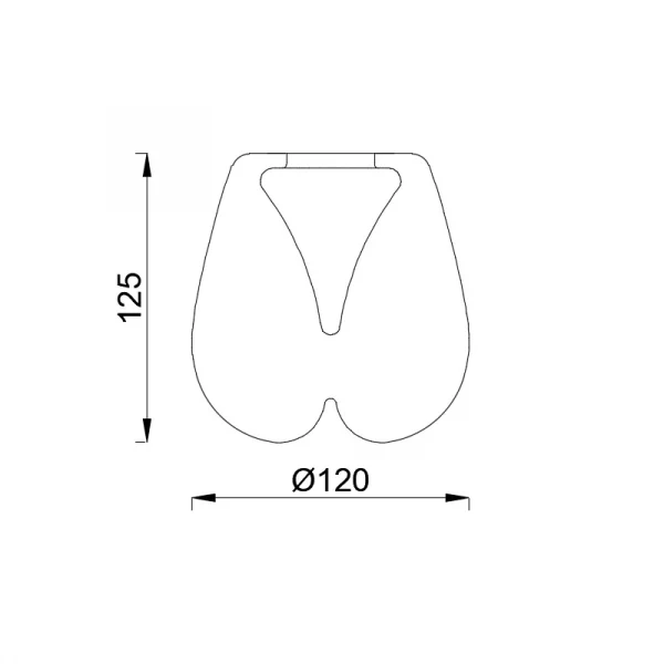 TULIPA ANDROMEDA CRISTAL CROMO 8943 MANTRA - Imagen 2