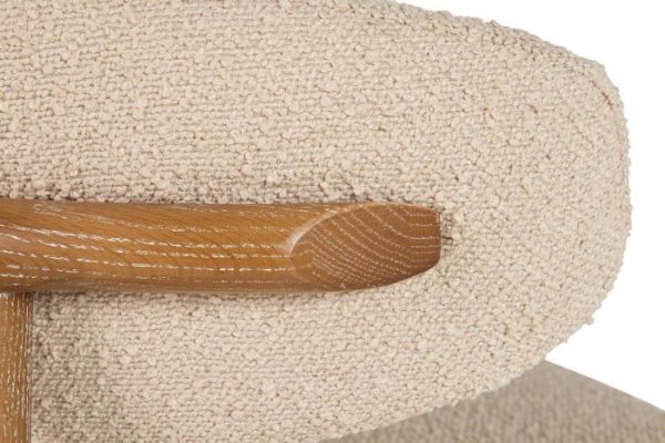 SILLA MADERA FRESNO BEIGE 59x56x80 CM - Imagen 2