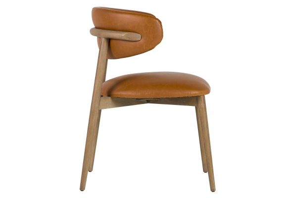 SILLA MADERA FRESNO MARRON 59x56x80 CM - Imagen 3