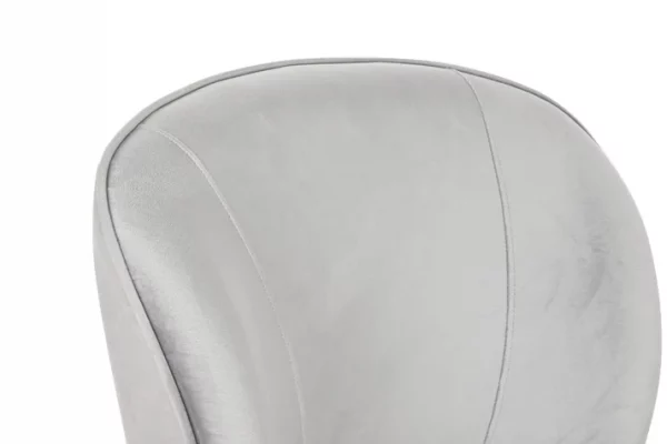 BUTACA POLIESTER MADERA 59X66X76 TERCIOPELO GRIS - Imagen 3