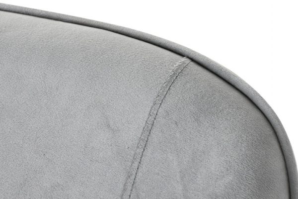 BUTACA POLIESTER MADERA 59X66X76 TERCIOPELO GRIS - Imagen 4