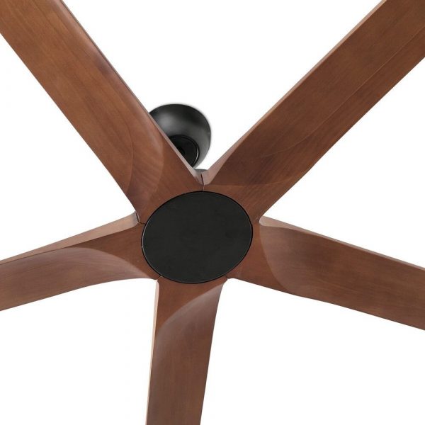 BIGWOOD 24 XXL Ø2400MM NEGRO 6 PALAS NOGAL OSCURO 34192 FARO - Imagen 3