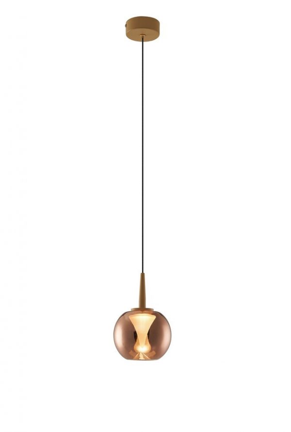 COLGANTE 1XLED 5W ANDROMEDA ORO SIN TULIPA 8931 MANTRA - Imagen 3