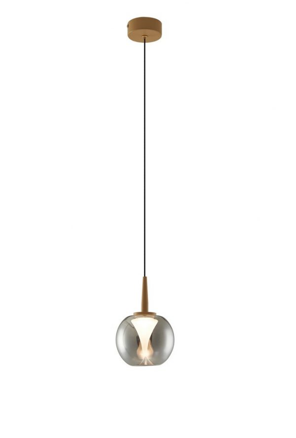 COLGANTE 1XLED 5W ANDROMEDA ORO SIN TULIPA 8931 MANTRA - Imagen 4