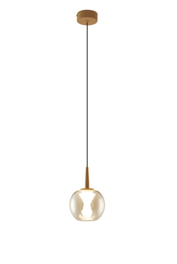 COLGANTE 1XLED 5W ANDROMEDA ORO SIN TULIPA 8931 MANTRA - Imagen 5