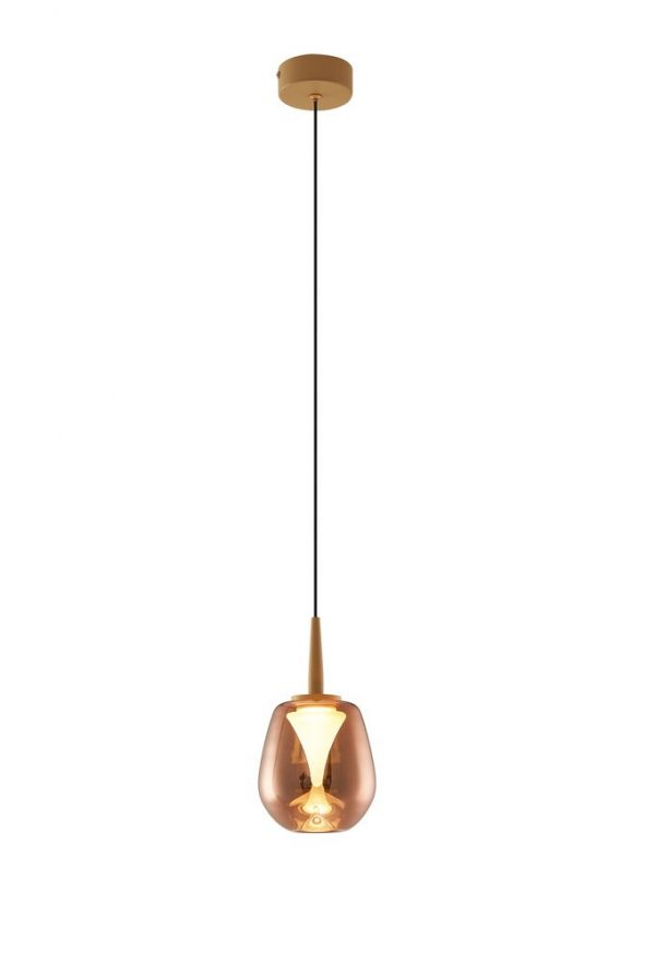 COLGANTE 1XLED 5W ANDROMEDA ORO SIN TULIPA 8931 MANTRA - Imagen 7