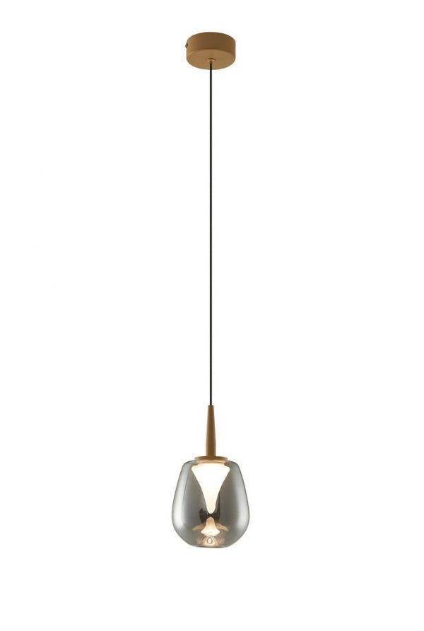 COLGANTE 1XLED 5W ANDROMEDA ORO SIN TULIPA 8931 MANTRA - Imagen 8