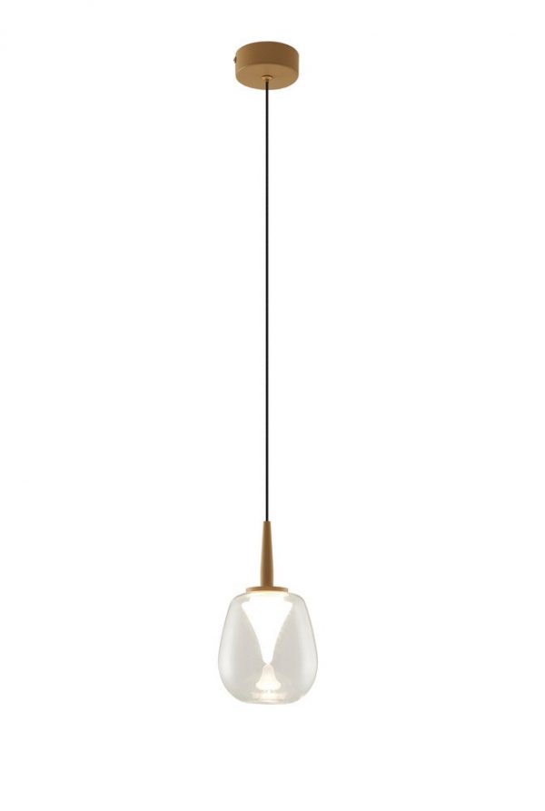 COLGANTE 1XLED 5W ANDROMEDA ORO SIN TULIPA 8931 MANTRA - Imagen 10