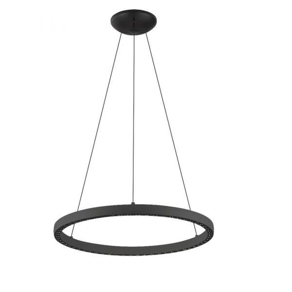 COLGANTE LED 40+15W RIUMAR NEGRO 8673 MANTRA