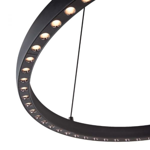 COLGANTE LED 40+15W RIUMAR NEGRO 8673 MANTRA - Imagen 3