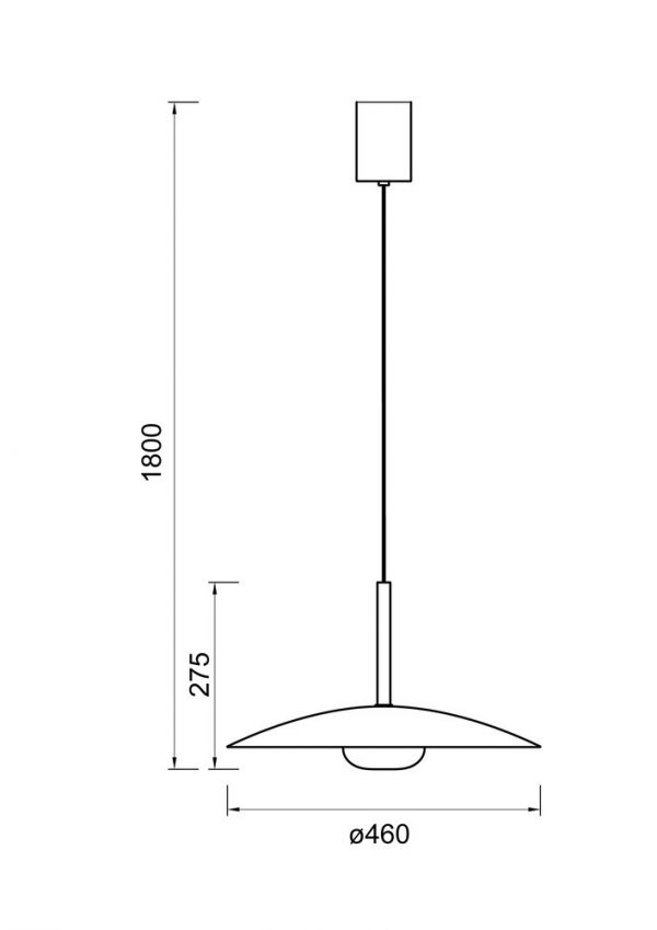 COLGANTE LED LIDIA NEGRO 8975 MANTRA - Imagen 2