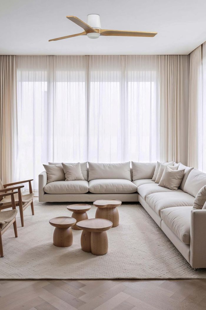 HEYWOOD TUB L Ø132 BLANCO MADERA CLARA LED 10W CCT 338381S FARO - Imagen 3