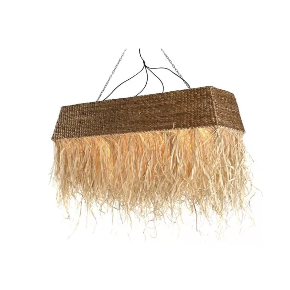 LAMPARA TECHO FIBRAS NATURALES 138X33X43