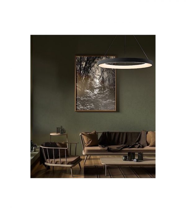 LÁMPARA LED DIMABLE 40W NISEKO II NEGRO 8572 MANTRA - Imagen 2