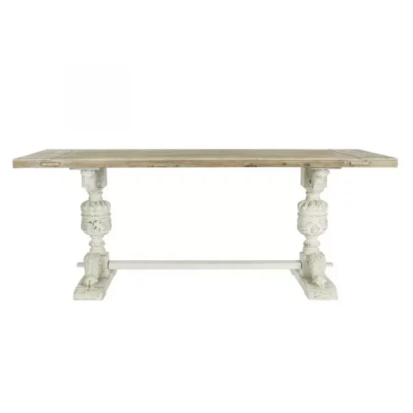 MESA COMEDOR ABETO 200X90X78 45,00 ENVEJECIDO - Imagen 2