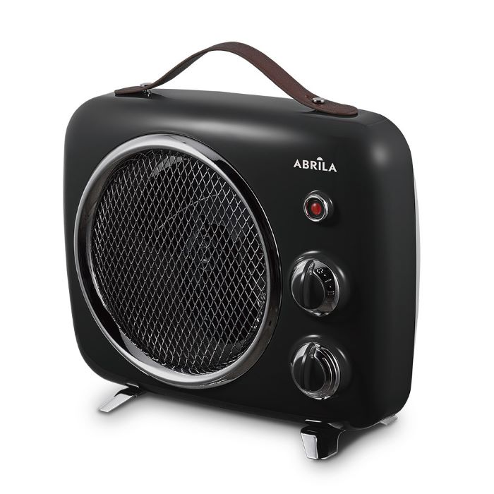 TERMOVENTILADOR ELECT.TARANTO 2000W NEGRO/GRIS TERMOST REG. 2POTENCIAS 3FUNCIONES SIST.SEG. 27,2X31,5X13,5CM