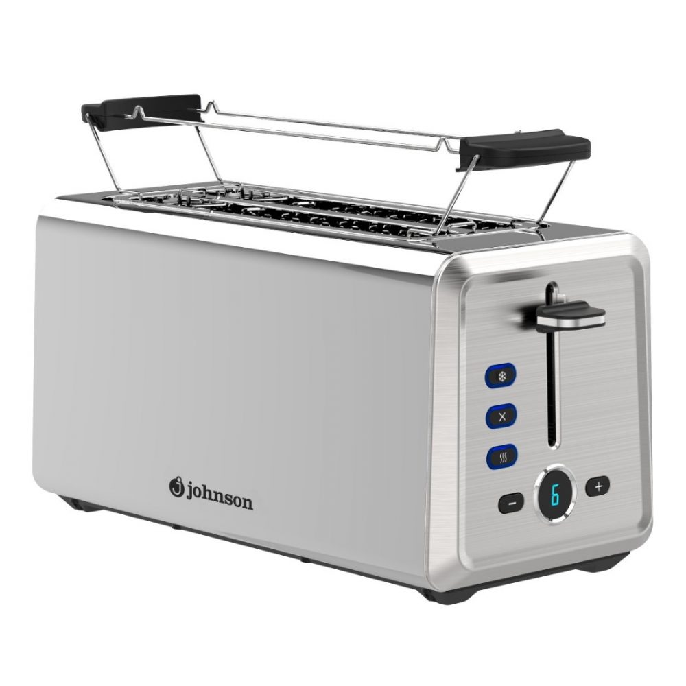 TOSTADOR JOHNSON DOBLE REBANADA LARGA 1500W INOX