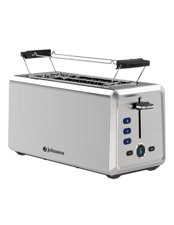 TOSTADOR JOHNSON DOBLE REBANADA LARGA 1500W INOX