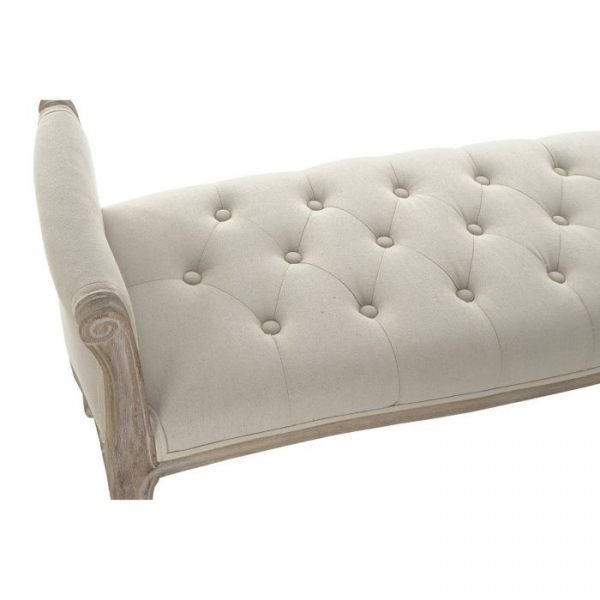 DESCALZADORA LINO RUBBERWOOD 109X45X60 BEIGE - Imagen 2