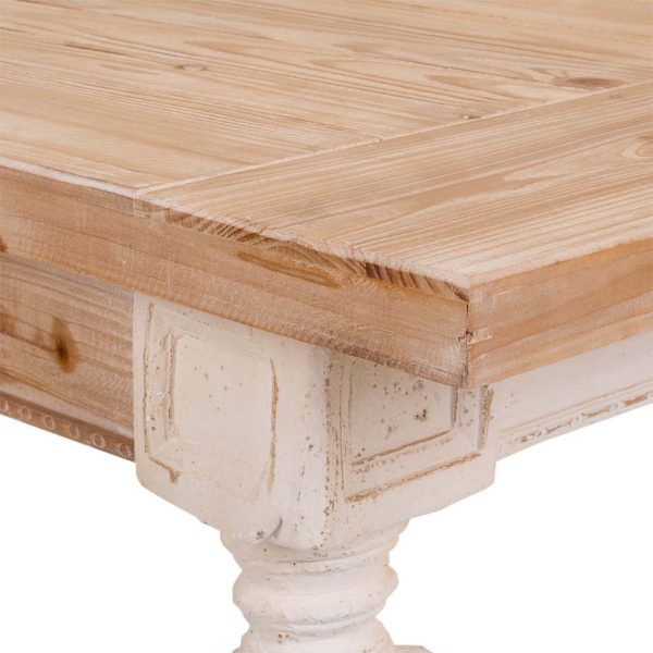 MESA DE MADERA TALLADA 200X90X78 - Imagen 5