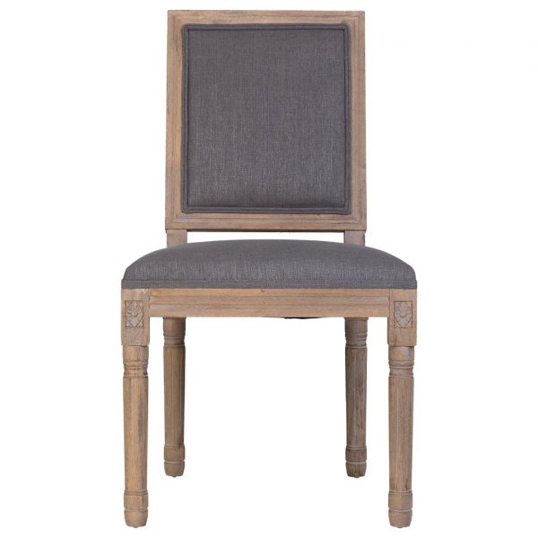 SILLA DE MADERA TAPIZADA 50X46X95CM - Imagen 2