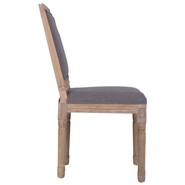 SILLA DE MADERA TAPIZADA 50X46X95CM - Imagen 4