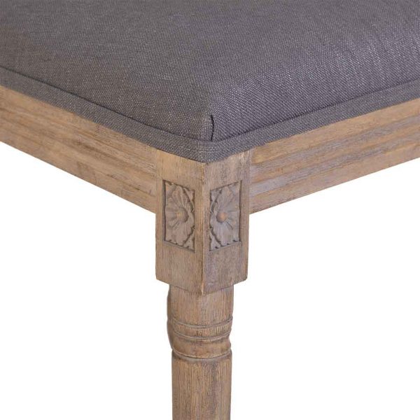 SILLA DE MADERA TAPIZADA 50X46X95CM - Imagen 6