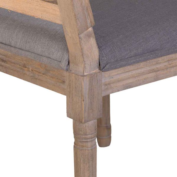 SILLA DE MADERA TAPIZADA 50X46X95CM - Imagen 7