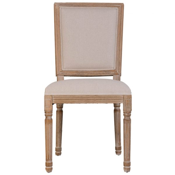 SILLA DE MADERA TAPIZADA 48X46X96CM - Imagen 2