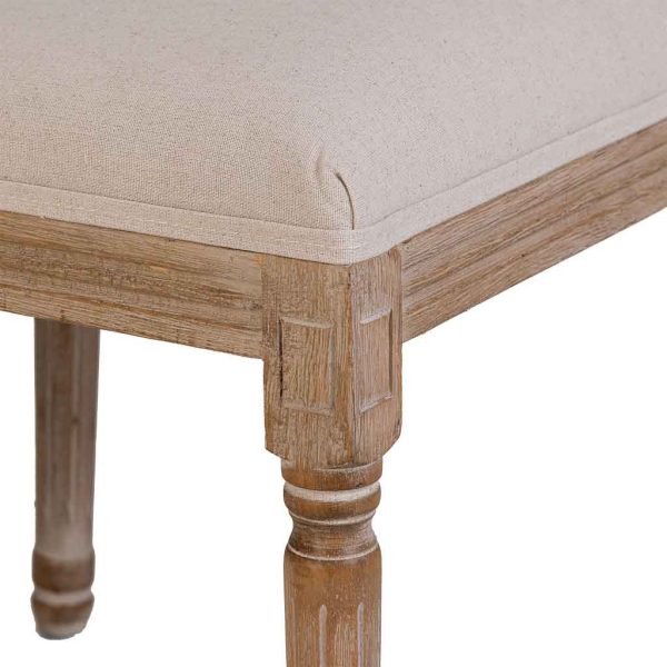 SILLA DE MADERA TAPIZADA 48X46X96CM - Imagen 6