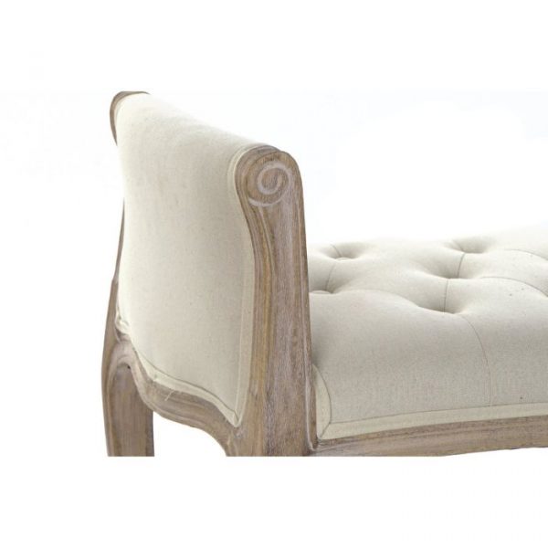 DESCALZADORA LINO RUBBERWOOD 109X45X60 BEIGE - Imagen 3