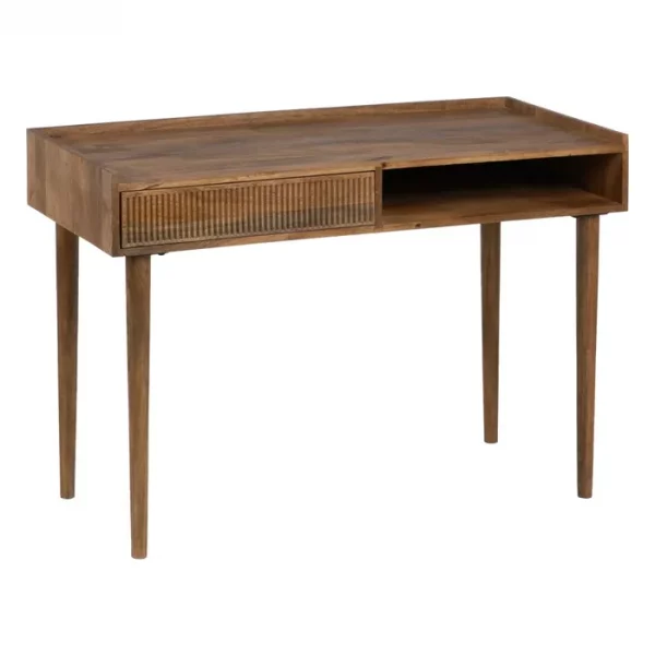 ESCRITORIO NATURAL MADERA DE MANGO 110 X 50 X 76 CM - Imagen 3