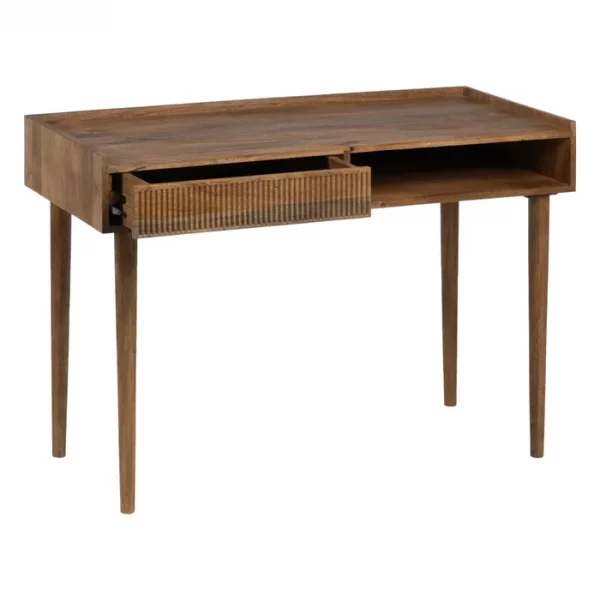 ESCRITORIO NATURAL MADERA DE MANGO 110 X 50 X 76 CM - Imagen 4