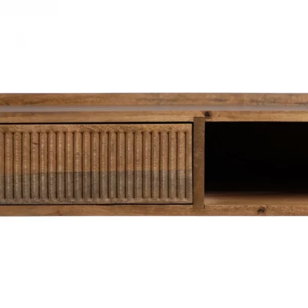 ESCRITORIO NATURAL MADERA DE MANGO 110 X 50 X 76 CM - Imagen 6