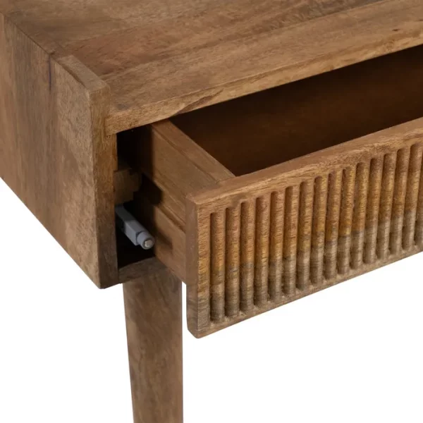ESCRITORIO NATURAL MADERA DE MANGO 110 X 50 X 76 CM - Imagen 7