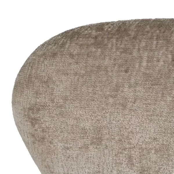 SILLÓN GIRATORIO BEIGE TEJIDO-METAL 75 X 80 X 110 CM - Imagen 8