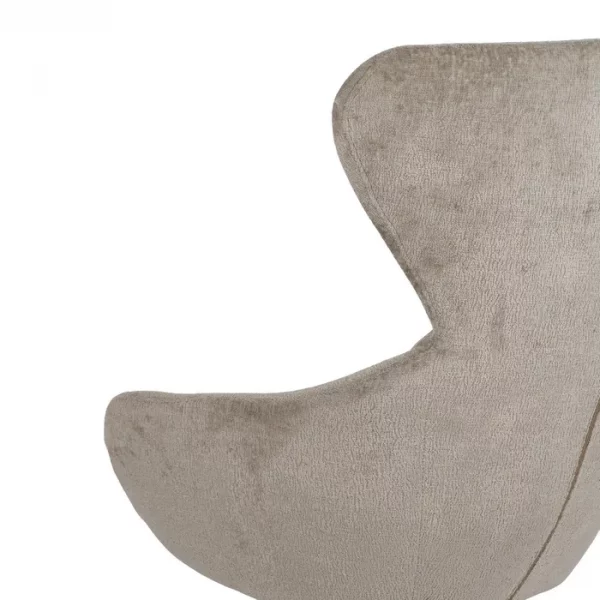SILLÓN GIRATORIO BEIGE TEJIDO-METAL 75 X 80 X 110 CM - Imagen 10