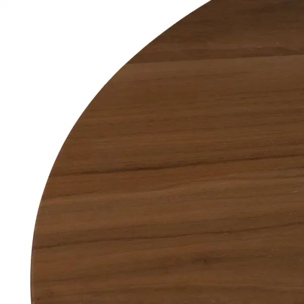 MESA COMEDOR NATURAL-NEGRO DM-METAL 178 X 80 X 77 CM - Imagen 3