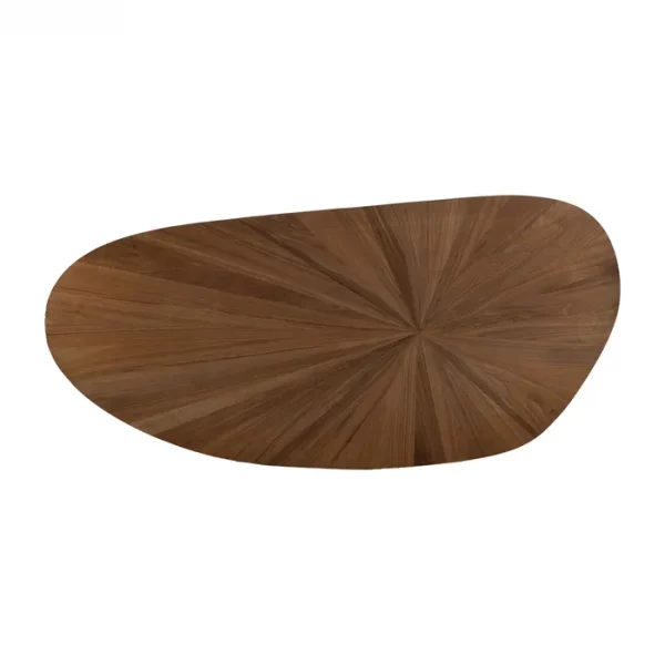 MESA COMEDOR NATURAL-NEGRO DM-METAL 178 X 80 X 77 CM - Imagen 7