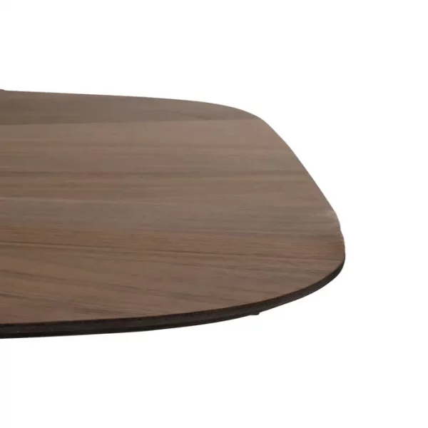 MESA COMEDOR NATURAL-NEGRO DM-METAL 178 X 80 X 77 CM - Imagen 5