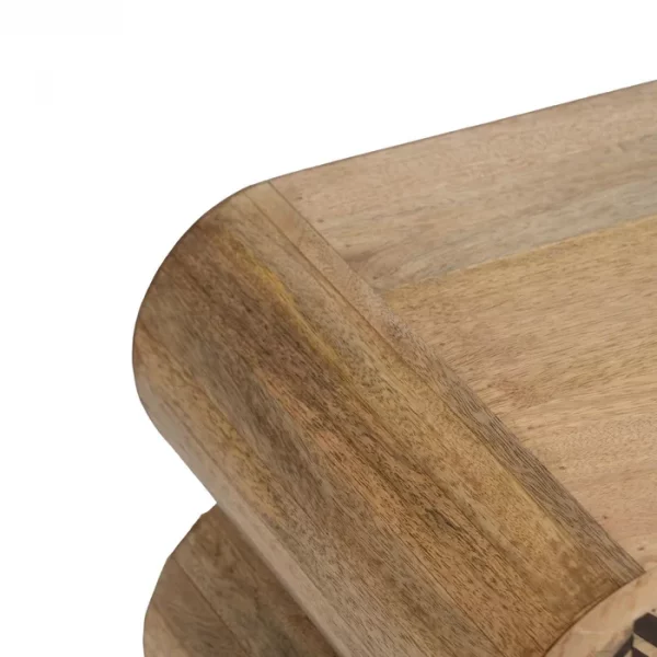 MESITA NATURAL MADERA DE MANGO 41 X 33 X 43 CM - Imagen 4